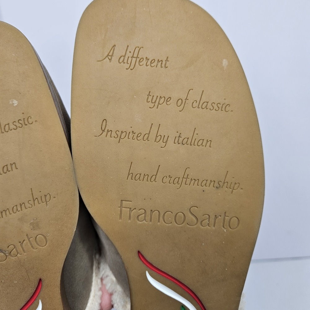 Franco Sarto Mules Fleece Shoes Size 10 M Heel To Toe 11.5" - Picture 12 of 13